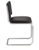 Офисный стул SYLWIA (Сильвия) хром Nowystyl (Искусственная кожа V 14 черный) для посетителей и сотрудников фото