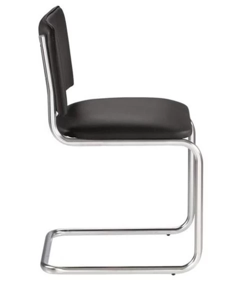 Купить Офисный стул SYLWIA (Сильвия) хром Nowystyl (Искусственная кожа V 14 черный) по выгодной цене