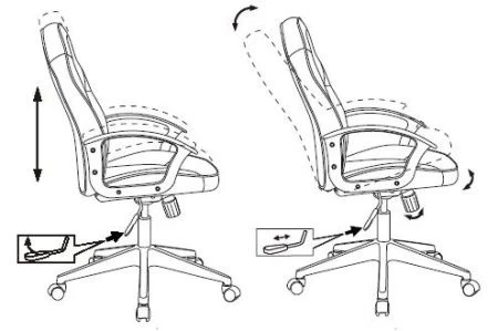 Кресла для геймеров - Кресло игровое Zombie VIKING-11 черный/синий искусст.кожа/ткань крестовина пластик