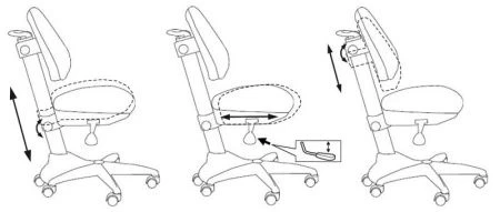 Детские компьютерные кресла - Кресло детское Бюрократ KD-2 розовый сердца Hearts-Pk крестовина пластик