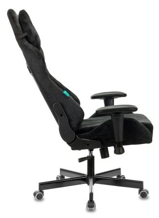 Кресла для геймеров - Кресло игровое Zombie VIKING KNIGHT Fabric черный Light-20 с подголов. крестовина металл