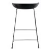 Купить Стул полубарный Neo чёрный с хромированными ножками по выгодной цене для кафе, ресторанов и кухни
