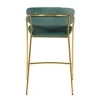 Купить Стул полубарный Turin мятный с золотыми ножками по выгодной цене для кафе, ресторанов и кухни