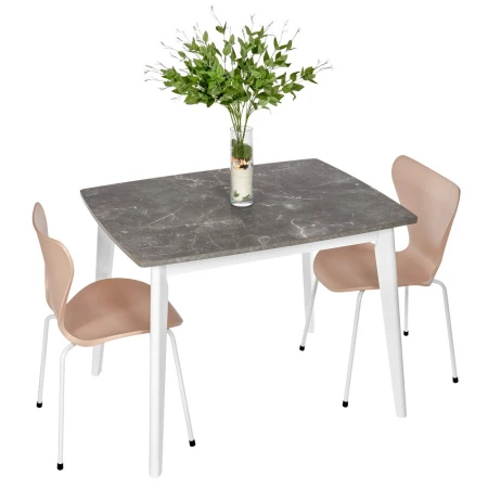 Купить Стул Seven Style пудровый с белыми ножками в интернет-магазине КупиКресла.ру