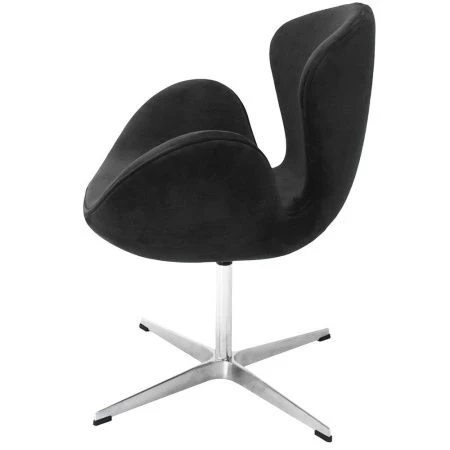 Купить Кресло SWAN CHAIR графит, искусственная замша по низкой цене