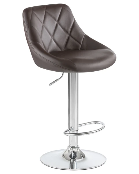 Купить Набор 2 шт Стул барный DOBRIN LOGAN, коричневый по низкой цене