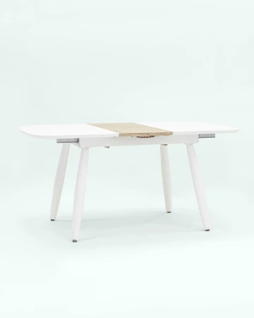 Купить Стол обеденный Чикаго раскладной 120-160*90 белый по низкой цене