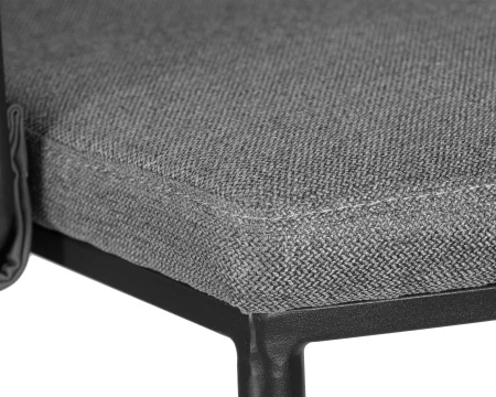 Купить Набор 4 шт Стул полубарный DOBRIN AMELIA COUNTER, серая ткань (F-48), темно-серый винтажный PU (MF-12) в интернет-магазине КупиКресла.ру