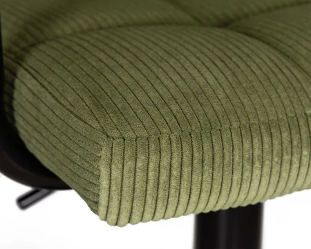 Купить Стул барный DOBRIN KRUGER ARM BLACK, зеленый вельвет (LAR-E2041-7) по выгодной цене для кафе, ресторанов и кухни