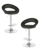 Набор 2 шт Стул барный DOBRIN MIRA, чёрный