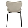 Купить Комплект из 2-х стульев Seven Style латте велюр с чёрными ножками в интернет-магазине КупиКресла.ру