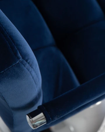 Купить Набор 2 шт Стул барный DOBRIN KRUGER ARM, синий велюр (MJ9-117) в интернет-магазине КупиКресла.ру