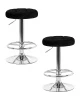 Набор 2 шт Табурет барный DOBRIN BRUNO, черный велюр (MJ9-101)