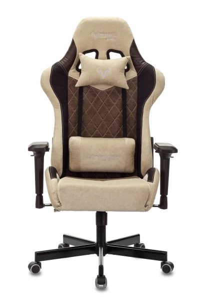 Кресло игровое Zombie VIKING 7 KNIGHT Fabric бежевый текстиль/эко.кожа с подголов. крестовина металл | Купить в КупиКресла.ру