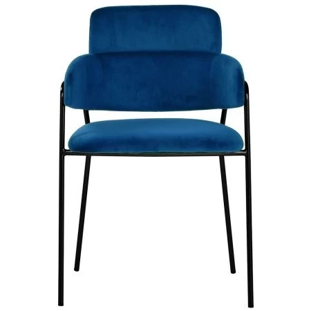 Купить Стул Napoli синий с черными ножками в интернет-магазине КупиКресла.ру