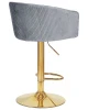 Купить Стул барный DOBRIN DARCY GOLD, серый велюр (1922-19) по выгодной цене для кафе, ресторанов и кухни