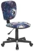 Кресло детское Бюрократ CH-204NX синий космопузики крестовина пластик