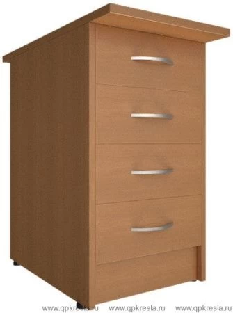 Тумба приставная (4 ящика, с замком) А.ТП-4.2