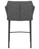 Купить Стул полубарный DOBRIN LUCAS COUNTER, серая ткань (F-22) по выгодной цене для кафе, ресторанов и кухни