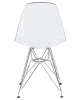 Купить Набор 4 шт Стул обеденный DOBRIN DSR CASPER, ножки хром, цвет прозрачный в интернет-магазине КупиКресла.ру