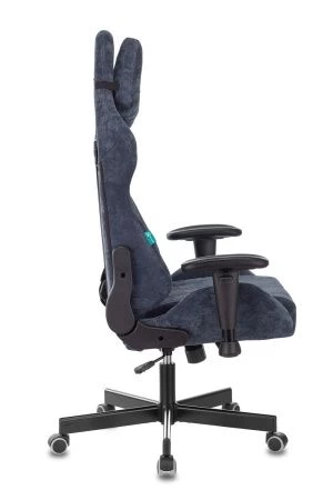 Кресла для геймеров - Кресло игровое Zombie VIKING KNIGHT Fabric синий Light-27 с подголов. крестовина металл