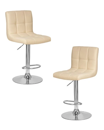 Набор 2 шт Стул барный DOBRIN CANDY, кремовый