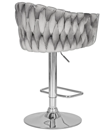 Купить Набор 2 шт Стул барный DOBRIN MARCEL, серый велюр (MJ9-75) в интернет-магазине КупиКресла.ру