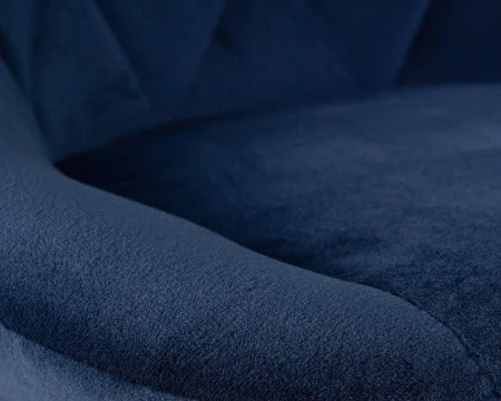 Купить Стул барный DOBRIN LOGAN BLACK, синий велюр (MJ9-117) по выгодной цене для кафе, ресторанов и кухни