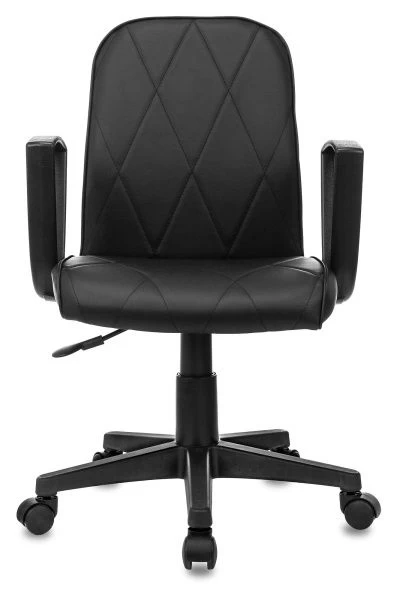 Кресло Бюрократ CH-327 черный эко.кожа крестов. пластик черный | Купить в КупиКресла.ру