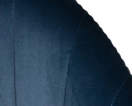 Купить Кресло дизайнерское DOBRIN EDISON, синий велюр (1922-20) по низкой цене