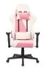 Кресла для геймеров - Кресло игровое Zombie VIKING X Fabric белый/розовый с подголов. крестовина пластик