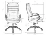 Кресла руководителя - Офисное кресло для руководителей DOBRIN LYNDON, белый