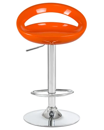 Купить Стул барный DOBRIN DISCO, оранжевый по выгодной цене для кафе, ресторанов и кухни