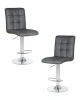 Набор 2 шт Стул барный DOBRIN KRUGER, серый