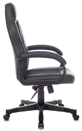 Кресло игровое Zombie Game 17 черный текстиль/эко.кожа крестов. пластик