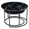 Купить Набор кофейных столиков Tango чёрный мрамор с чёрными ножками, 2шт по низкой цене