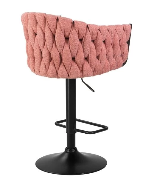 Стул барный LEON (розовая ткань (LAR 275-10)) для кафе, ресторанов и кухни