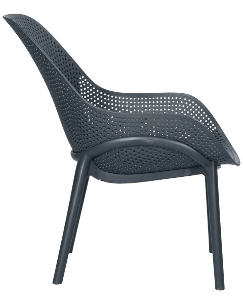 Купить Набор 4 шт Кресло DOBRIN LONZO, антрацит (GR-12) с УФ-защитой по низкой цене