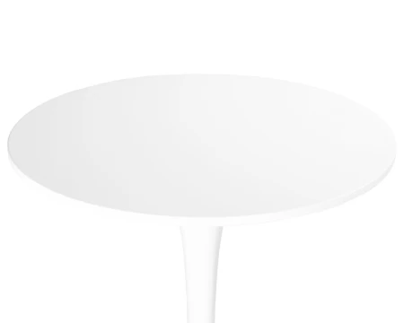 Купить Стол барный MIA BAR, белая столешница, белое основание по низкой цене