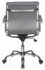 Кресла руководителя - Кресло руководителя Бюрократ CH-993-Low серый эко.кожа низк.спин. крестовина металл хром