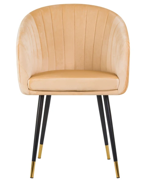 Купить Стул обеденный DOBRIN MARY, песочный велюр (1922-3) по низкой цене