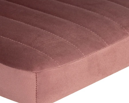 Купить Стул барный DOBRIN CHARLY GOLD, розовый велюр (MJ9-32) по выгодной цене для кафе, ресторанов и кухни