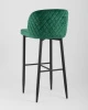 Купить Стул барный Оскар велюр изумрудный по выгодной цене для кафе, ресторанов и кухни
