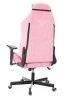Кресла для геймеров - Кресло игровое Knight N1 Fabric розовый Velvet 36 с подголов. крестов. металл
