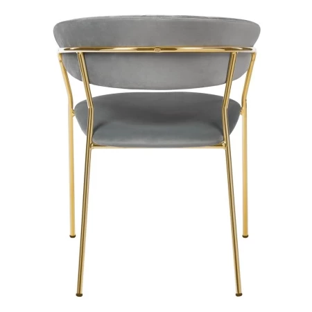 Купить Стул Turin серый с золотыми ножками в интернет-магазине КупиКресла.ру