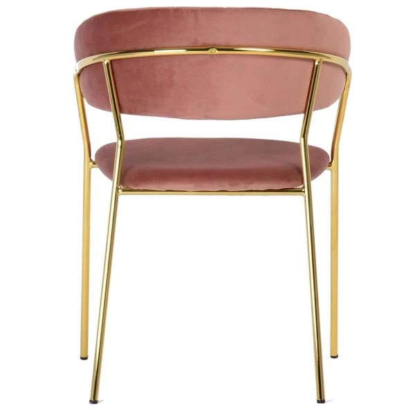 Купить Стул Turin пудровый с золотыми ножками по низкой цене