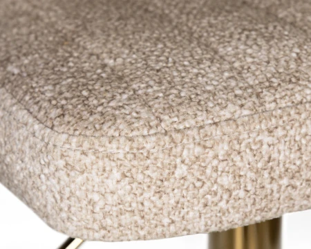 Купить Стул барный DOBRIN CHARLY GOLD, бежевый твид (LEO26) по выгодной цене для кафе, ресторанов и кухни