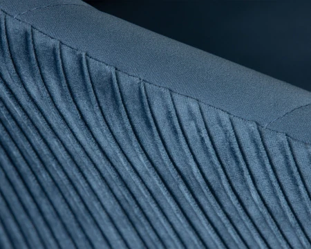 Купить Кресло дизайнерское DOBRIN EDISON, синий велюр (1922-20) по низкой цене