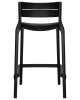 Купить Стул полубарный DOBRIN NESSA, черный (B-03) по выгодной цене для кафе, ресторанов и кухни