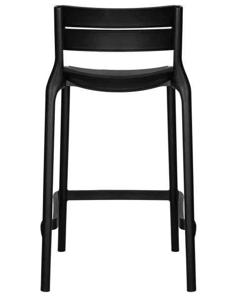 Стул полубарный DOBRIN NESSA, черный (B-03) для кафе, ресторанов и кухни